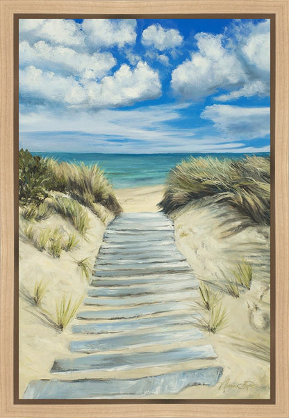 Enjoy the Beauty on your Broken Path Seashore