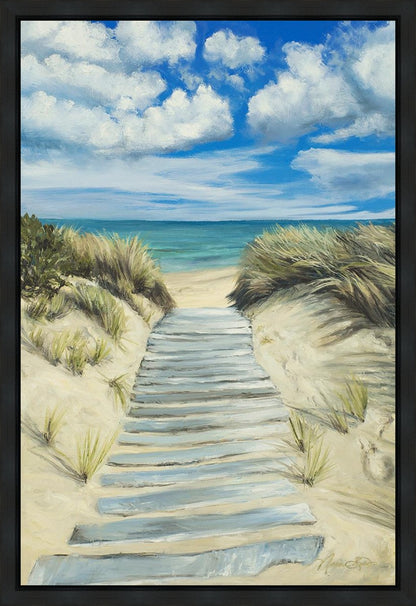 Enjoy the Beauty on your Broken Path Seashore