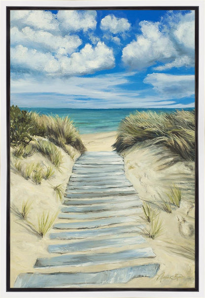 Enjoy the Beauty on your Broken Path Seashore