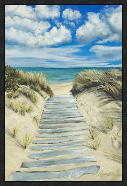 Enjoy the Beauty on your Broken Path Seashore