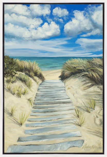 Enjoy the Beauty on your Broken Path Seashore