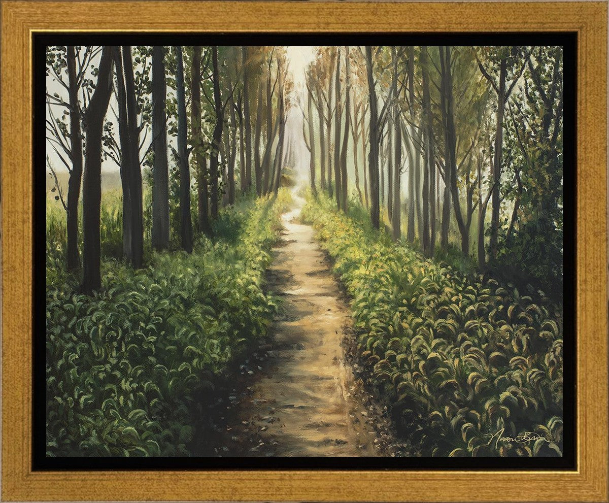 Enjoy The Beauty On Your Broken Path, Forest Walkway Gallery Wrap