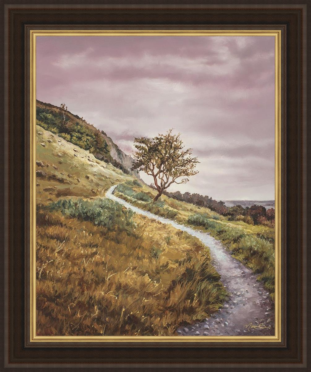 Enjoy the Beauty on your Broken Path Mountain Top Large Wall Art