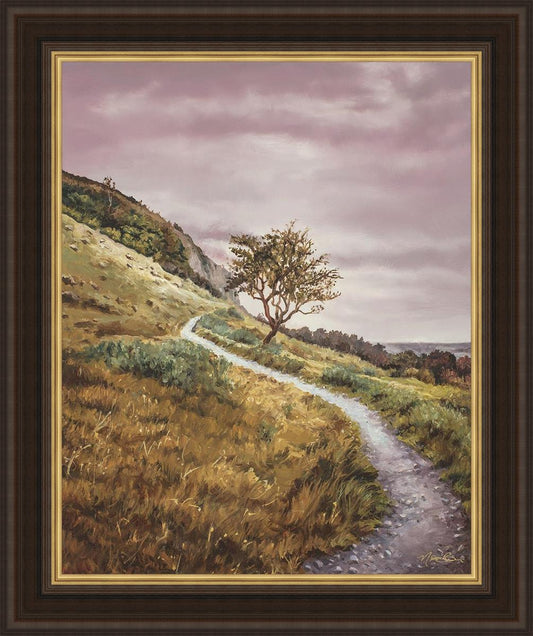 Enjoy the Beauty on your Broken Path Mountain Top Large Wall Art