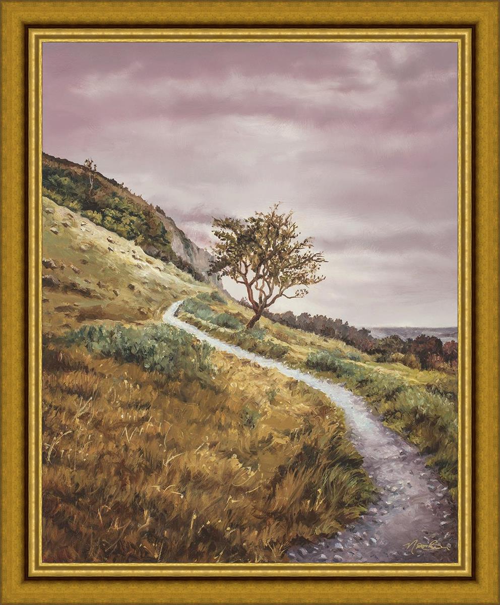 Enjoy the Beauty on your Broken Path Mountain Top Large Wall Art