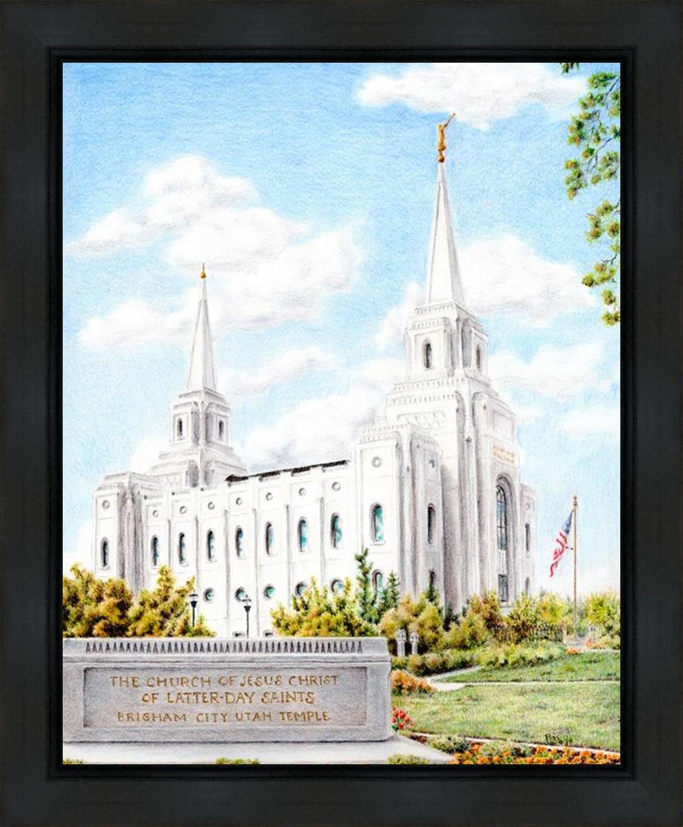 Brigham City Temple With Humbled Heart