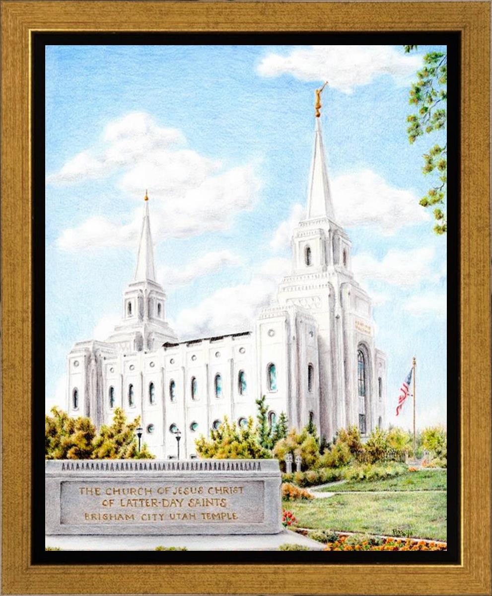 Brigham City Temple With Humbled Heart