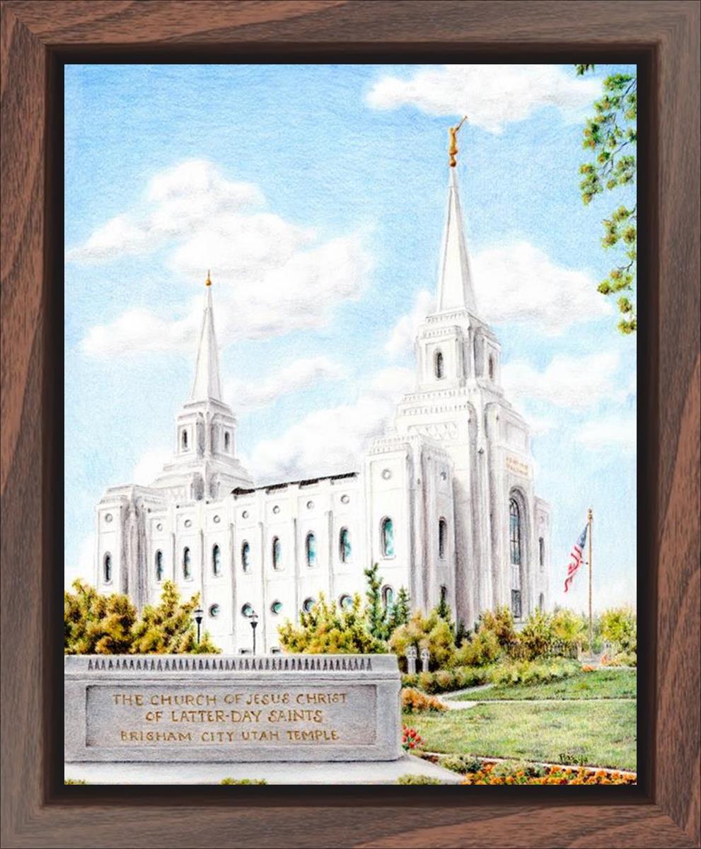 Brigham City Temple With Humbled Heart