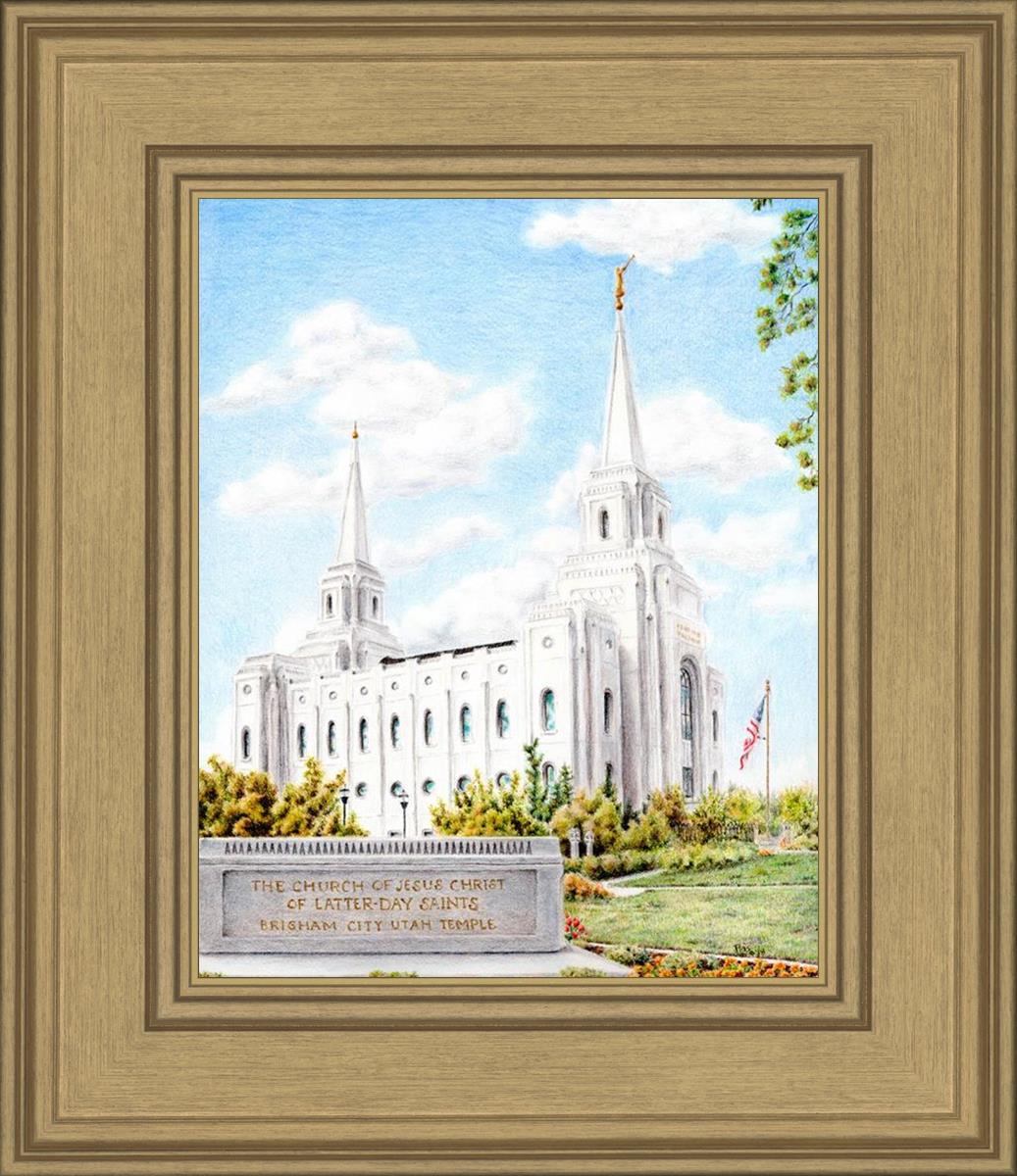 Brigham City Temple With Humbled Heart
