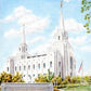 Brigham City Temple With Humbled Heart