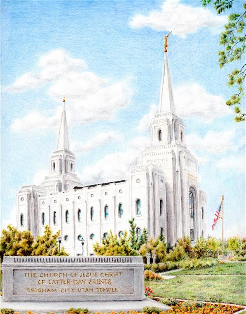 Brigham City Temple With Humbled Heart