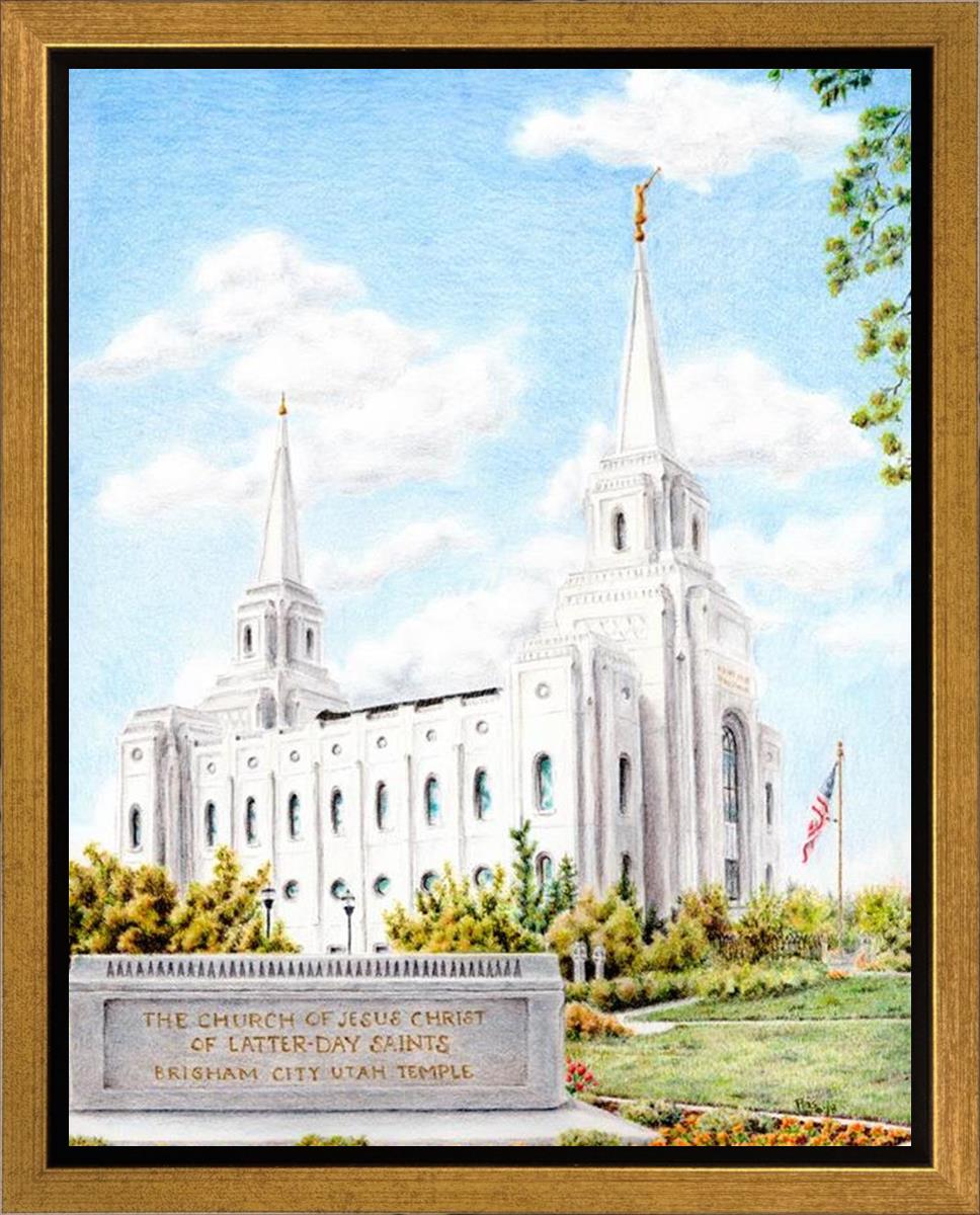 Brigham City Temple With Humbled Heart