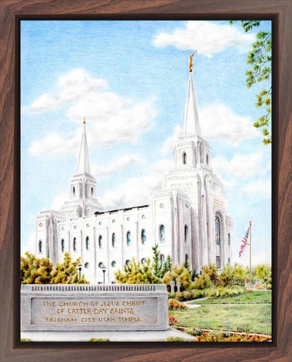 Brigham City Temple With Humbled Heart