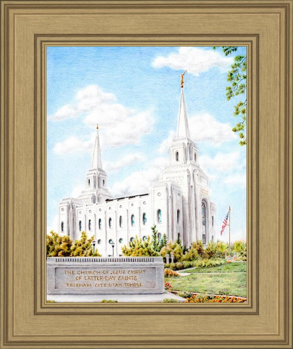 Brigham City Temple With Humbled Heart