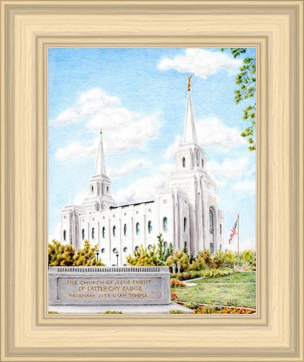 Brigham City Temple With Humbled Heart