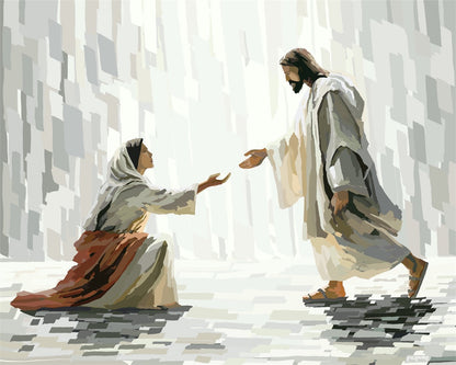 The Prayer of His Daughters Large Wall Art Gallery Wrap