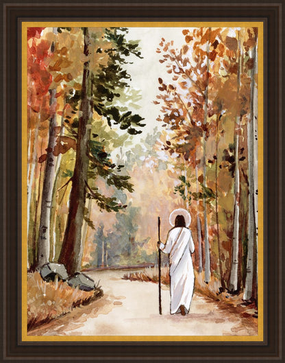 He is in Every Autumn Large Wall Art