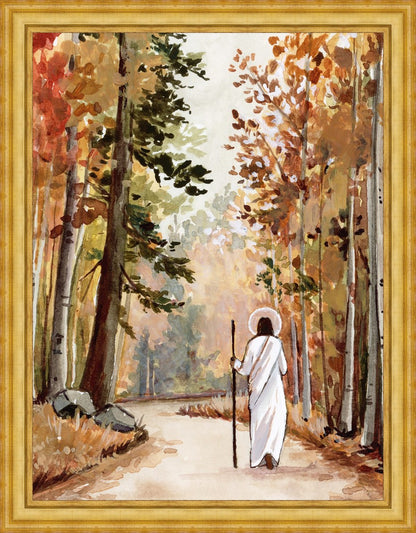 He is in Every Autumn Large Wall Art