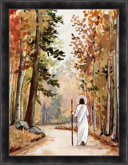 He is in Every Autumn Large Wall Art