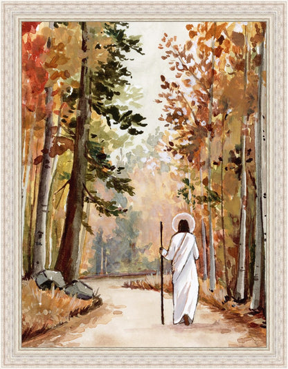 He is in Every Autumn Large Wall Art