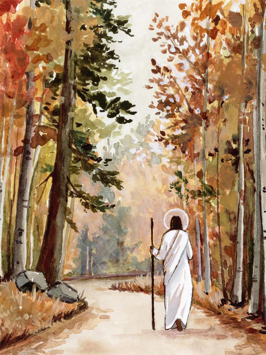 He is in Every Autumn Large Wall Art