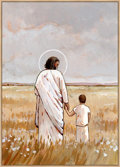 I'll Walk With You - Boy Large Wall Art Gallery Wrap