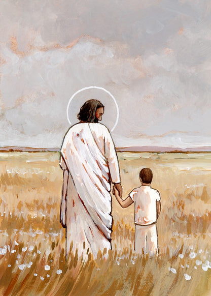 I'll Walk With You - Boy Large Wall Art