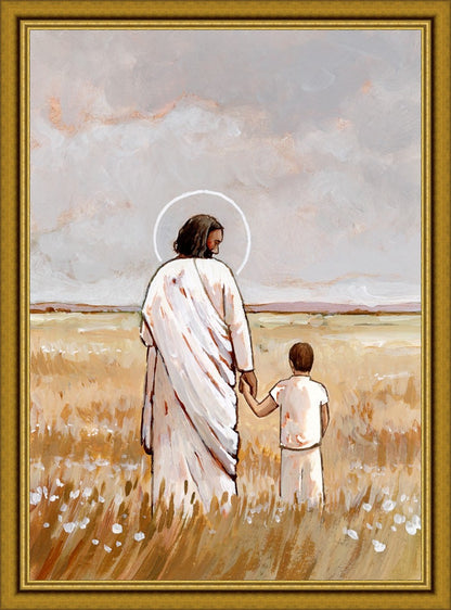 I'll Walk With You - Boy Large Wall Art