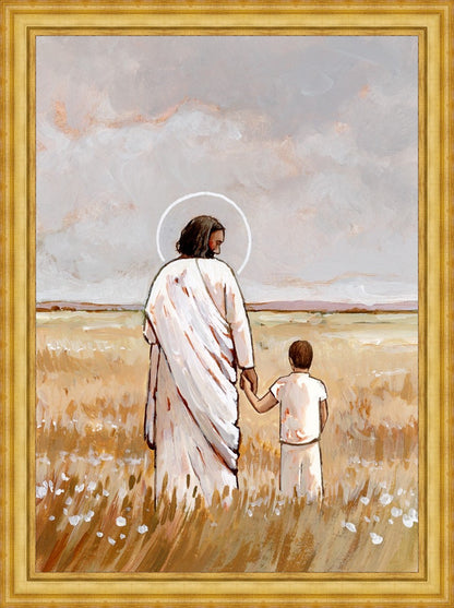 I'll Walk With You - Boy Large Wall Art