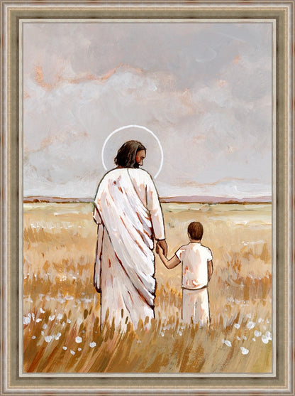 I'll Walk With You - Boy Large Wall Art