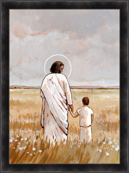 I'll Walk With You - Boy Large Wall Art