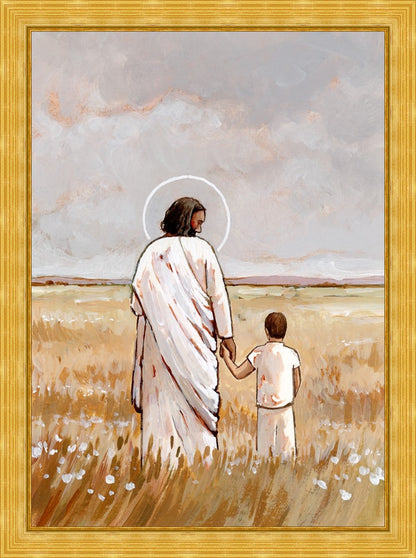 I'll Walk With You - Boy Large Wall Art