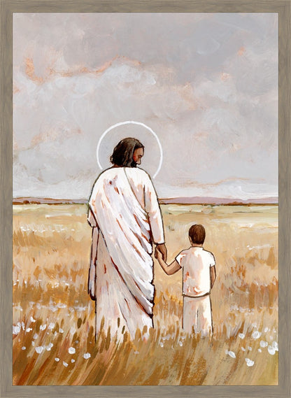 I'll Walk With You - Boy Large Wall Art