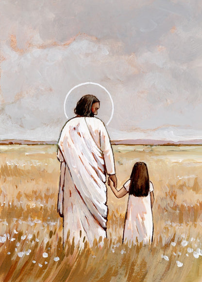 I'll Walk With You - Girl Large Wall Art Gallery Wrap