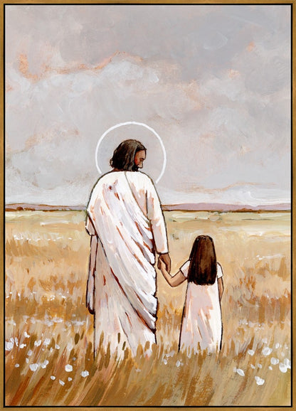 I'll Walk With You - Girl Large Wall Art Gallery Wrap