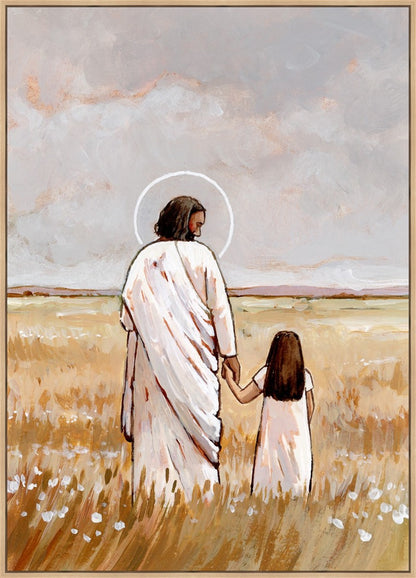 I'll Walk With You - Girl Large Wall Art Gallery Wrap