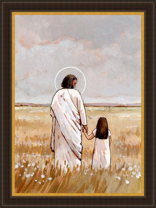 I'll Walk With You - Girl Large Wall Art