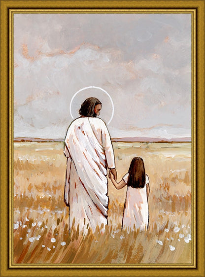 I'll Walk With You - Girl Large Wall Art