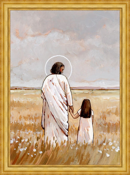 I'll Walk With You - Girl Large Wall Art
