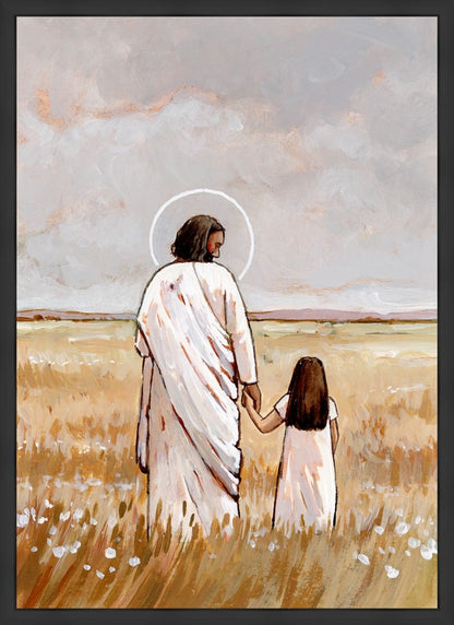 I'll Walk With You - Girl Large Wall Art