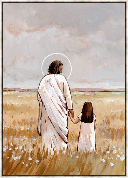 I'll Walk With You - Girl Large Wall Art