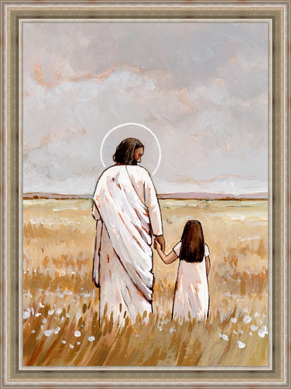 I'll Walk With You - Girl Large Wall Art