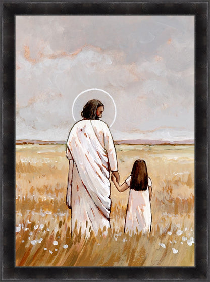 I'll Walk With You - Girl Large Wall Art