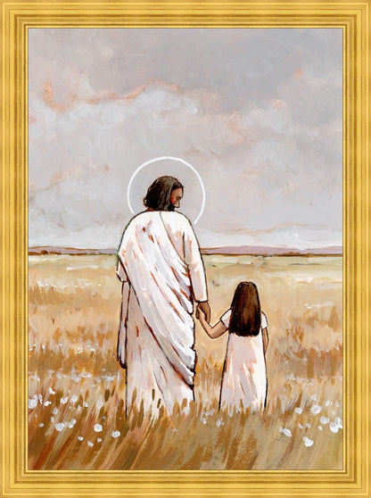 I'll Walk With You - Girl Large Wall Art