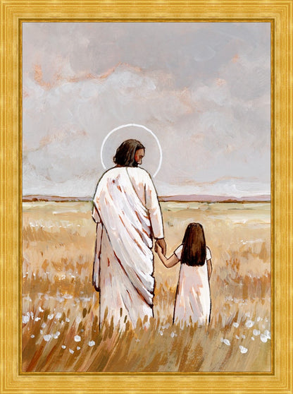 I'll Walk With You - Girl Large Wall Art