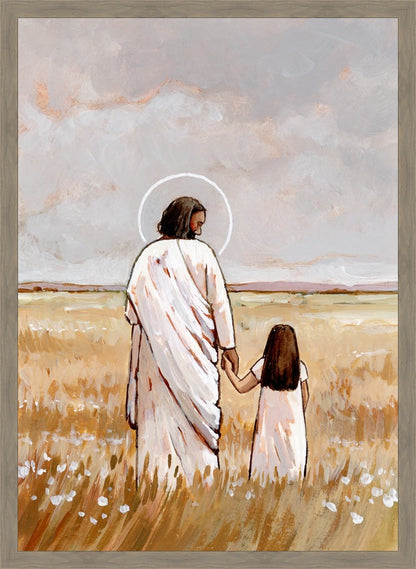 I'll Walk With You - Girl Large Wall Art