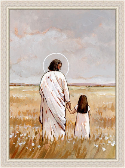 I'll Walk With You - Girl Large Wall Art