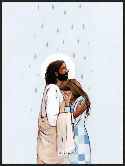 When The Blues Came, And The Rains Fell, He Was There Large Wall Art Gallery Wrap
