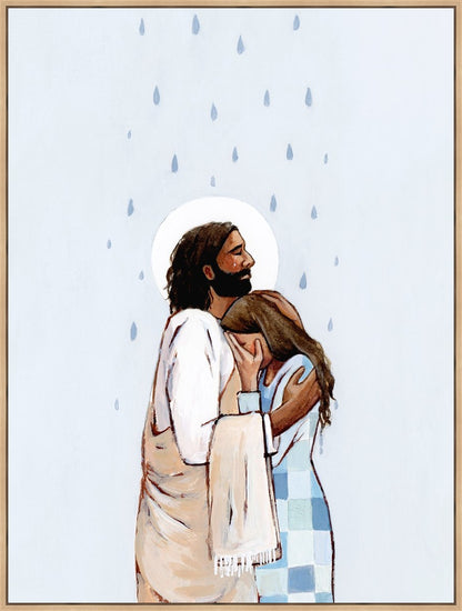 When The Blues Came, And The Rains Fell, He Was There Large Wall Art Gallery Wrap