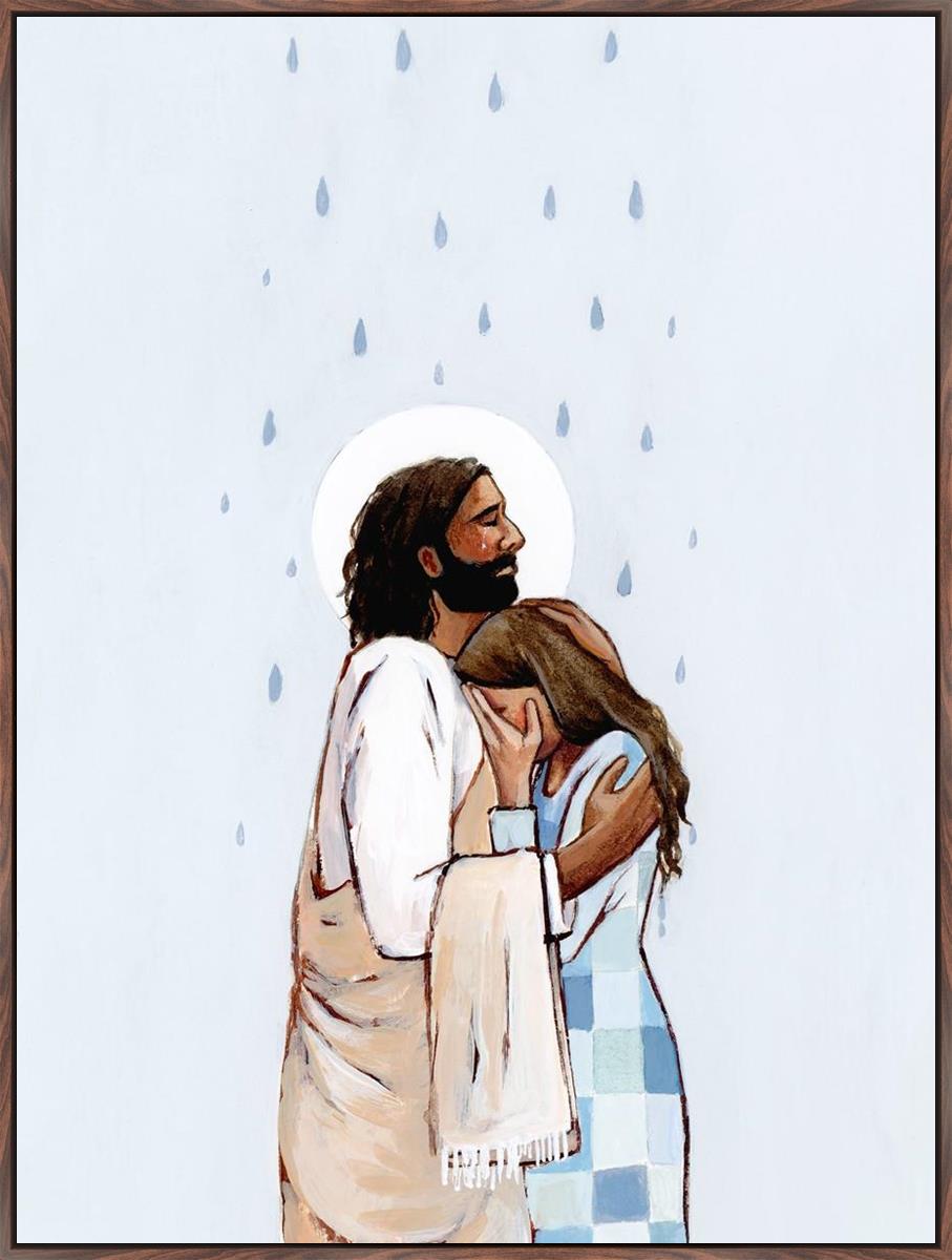 When The Blues Came, And The Rains Fell, He Was There Large Wall Art
